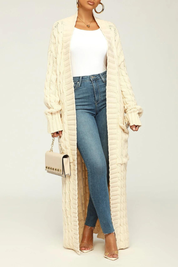 Easy To Love Cable Knit Cardigan