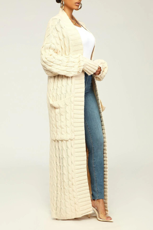 Easy To Love Cable Knit Cardigan