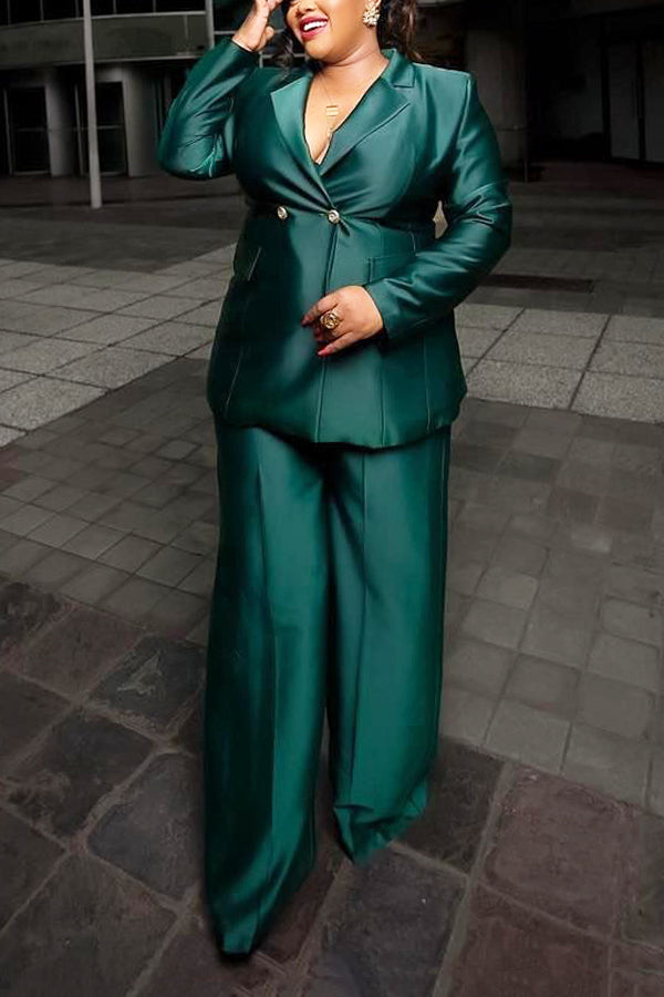 Classic Back Bow Blazer & Pants Set