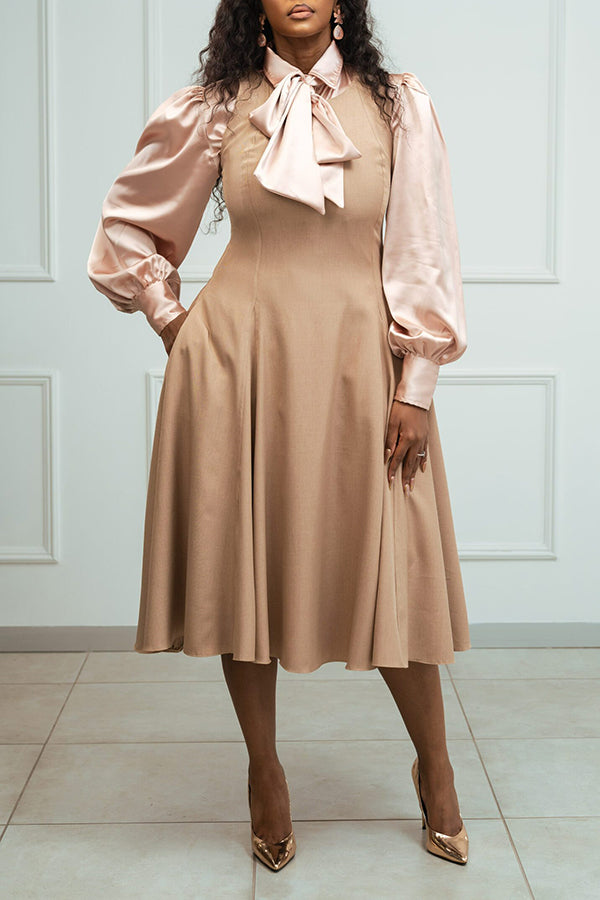 Stylish Satin Blouse & Vest Dress Set