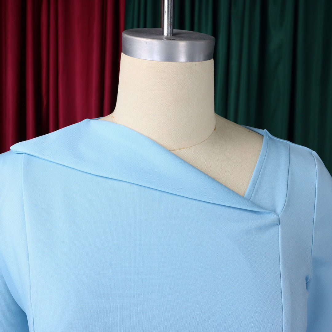 High-Waisted Irregular Fishtail Dress