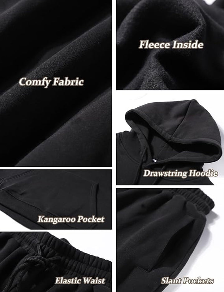 Kangaroo Pocket Hoodie & Sweatpants Set