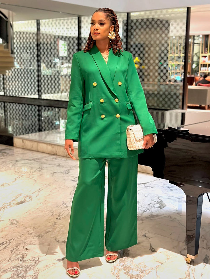 Business Double Breasted Blazer & Pants Set