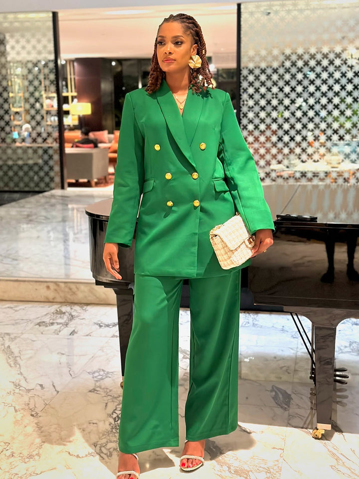 Business Double Breasted Blazer & Pants Set