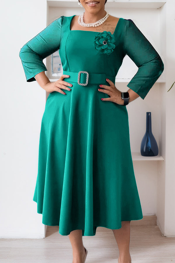 Fashionable And Elegant Stylish Square Neck Dress