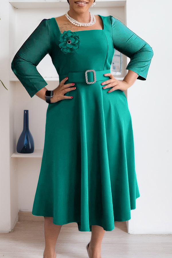 Fashionable And Elegant Stylish Square Neck Dress