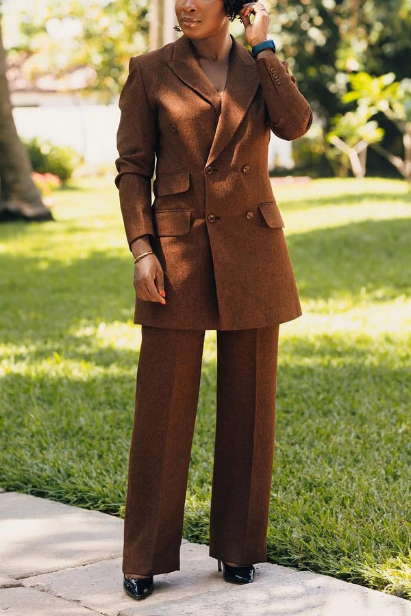 Classic Three Flap Pocket Blazer & Pants Set