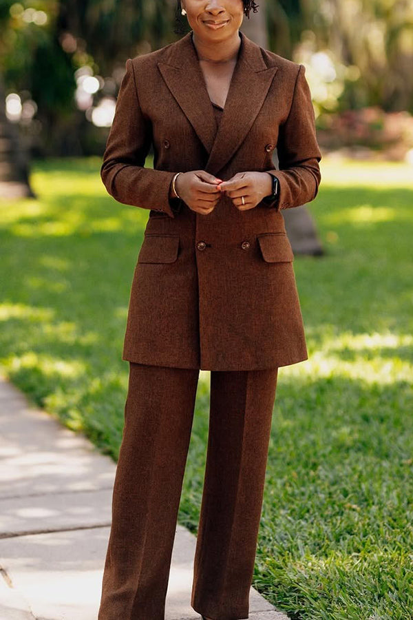 Classic Three Flap Pocket Blazer & Pants Set