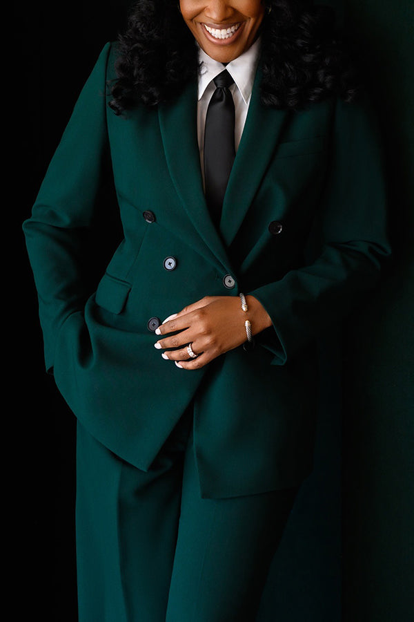 Vintage Double Breasted Blazer & Pants Set