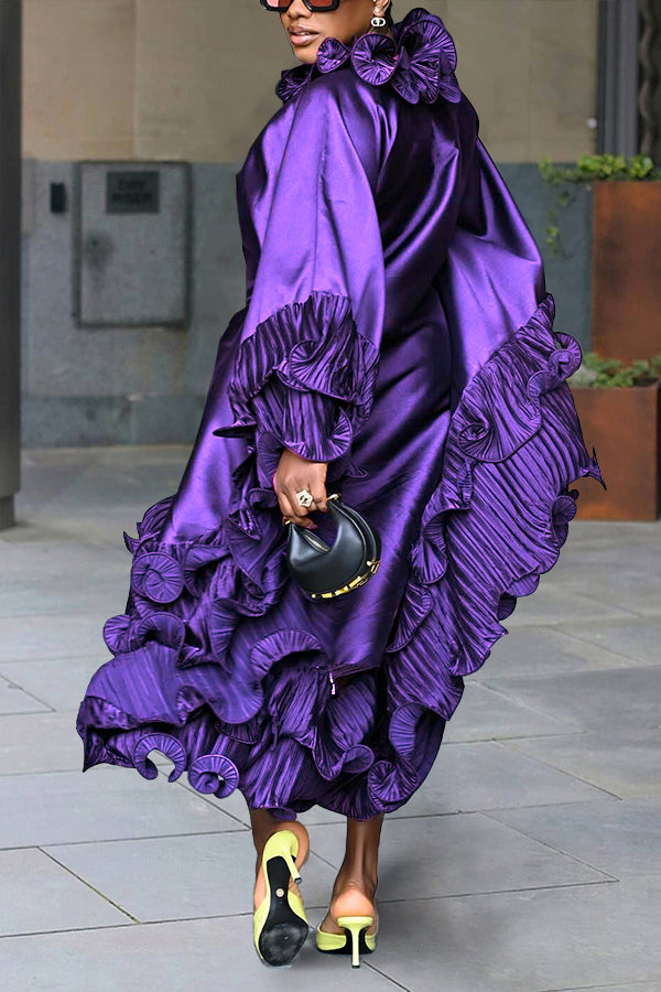 Stylish Layered Frill Trim Dress