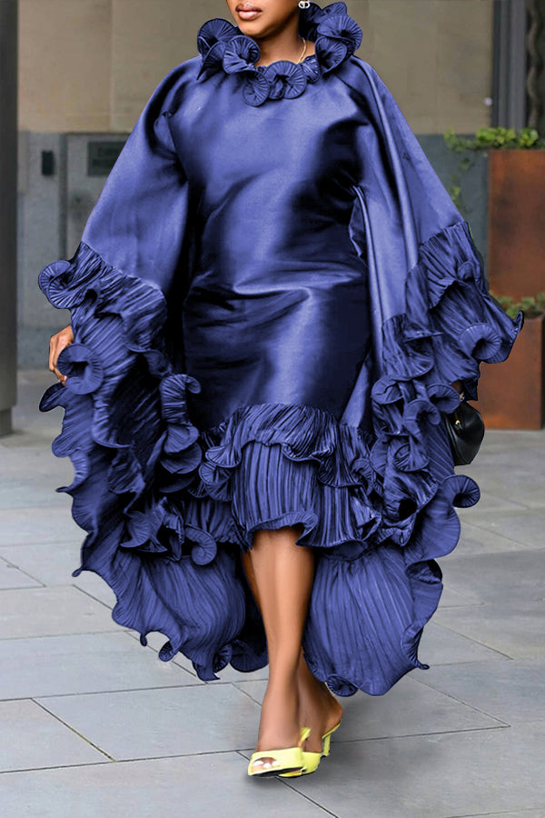 Stylish Layered Frill Trim Dress