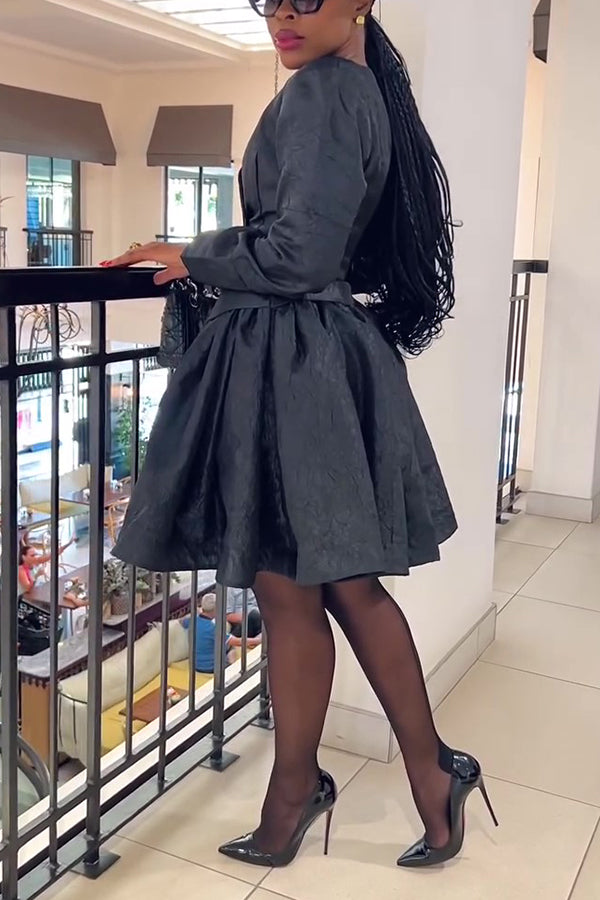 Chic Double Breasted Blazer & Skirt Set