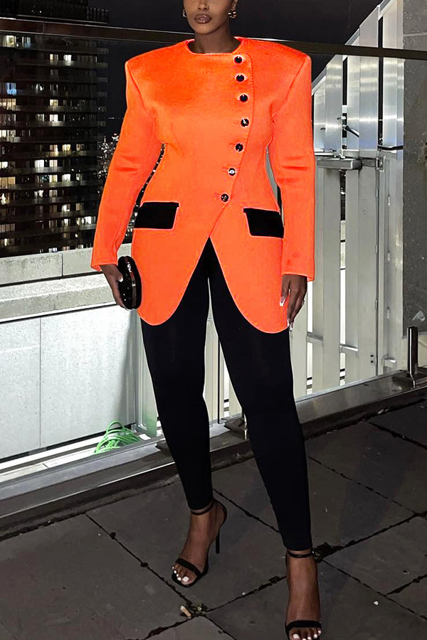 Retro Single Breasted Blazer & Pants Set
