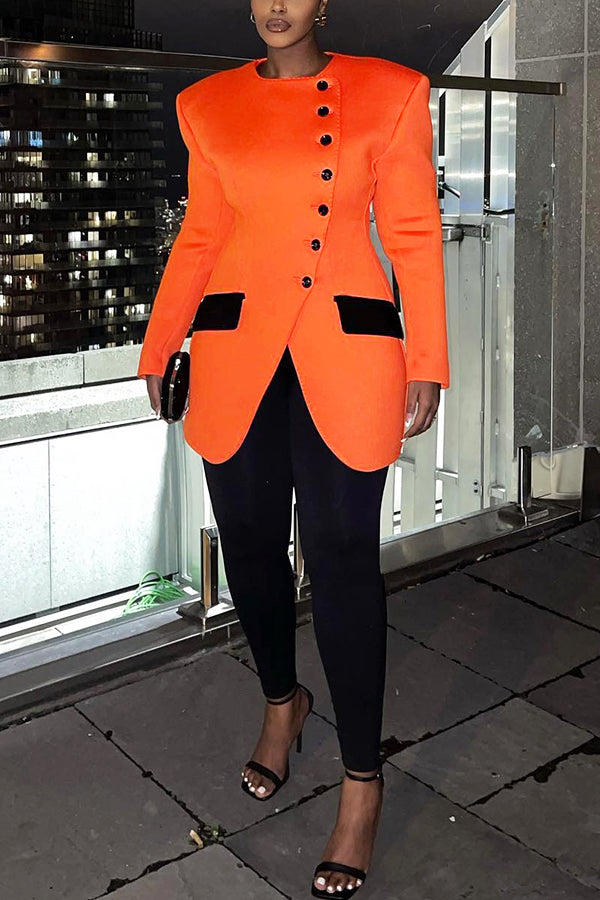 Retro Single Breasted Blazer & Pants Set