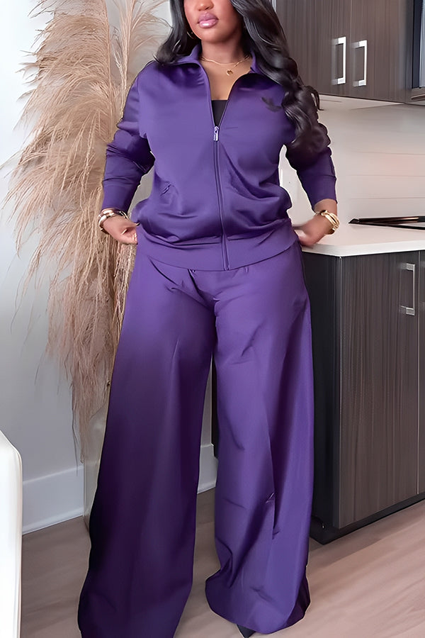 Fashion Side Striped Top & Pants Set