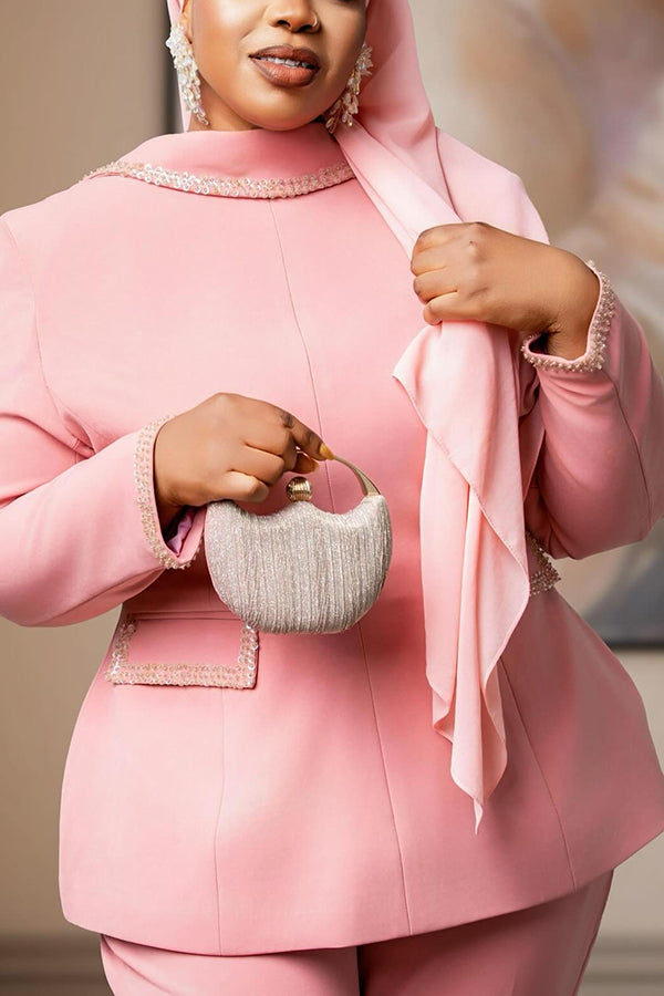 Elegant Turtleneck Top & Pants Set