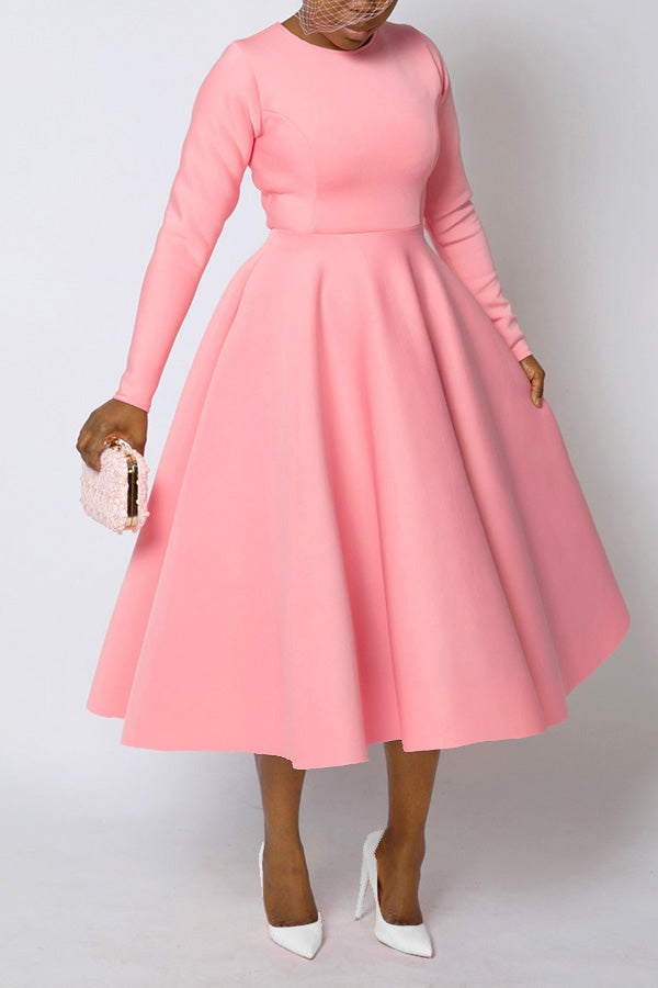 So Elegant Swing Midi Dress