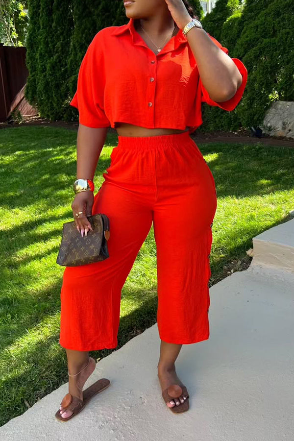 So Special Short Blouse & Pants Set