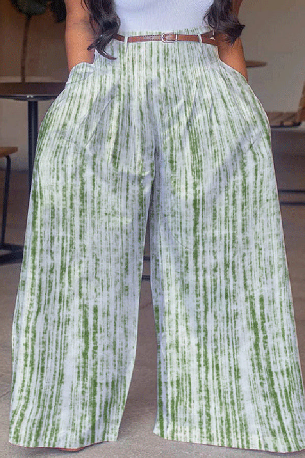 Oversized Striped Wide Leg Pants