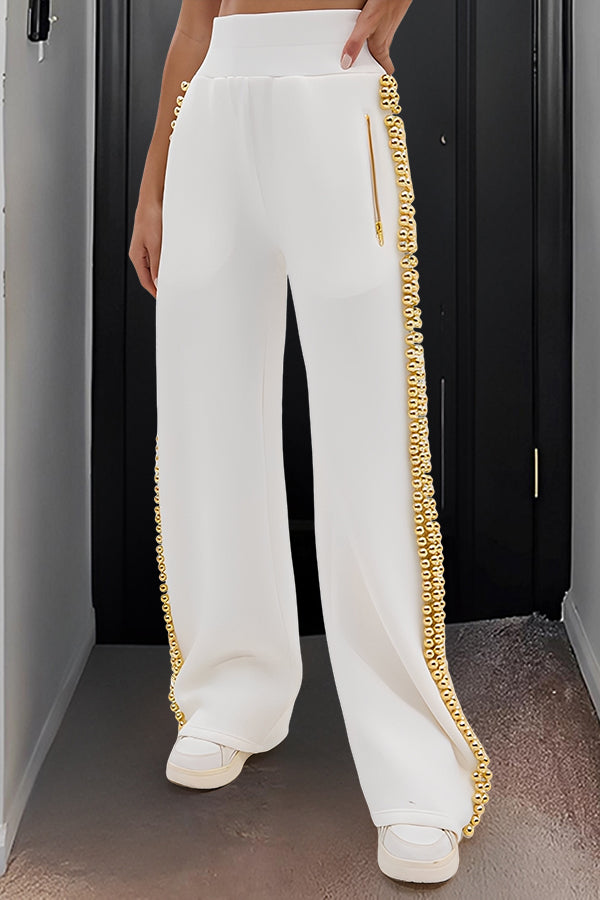 Stylish Zip Up Sweatshirt & Pants Set