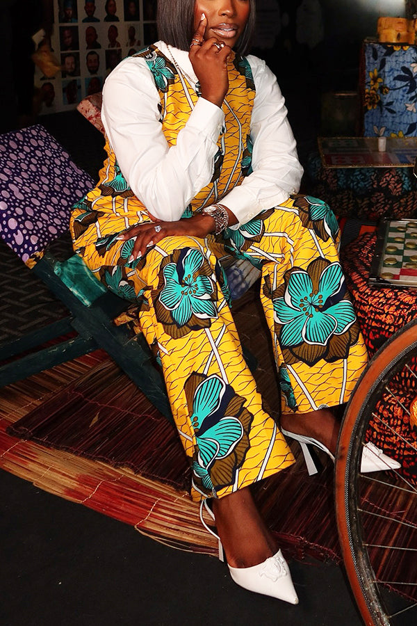 Stylish Floral Print Three Piece Set