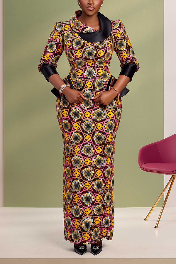 Gorgeous Graphic Print Top & Skirt Set