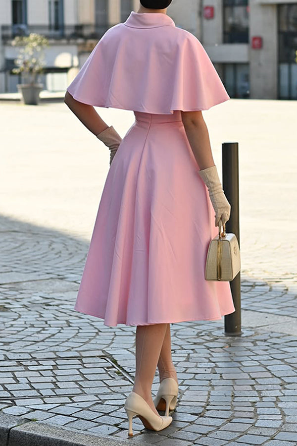 Vintage A-line Dress & Cloak Set