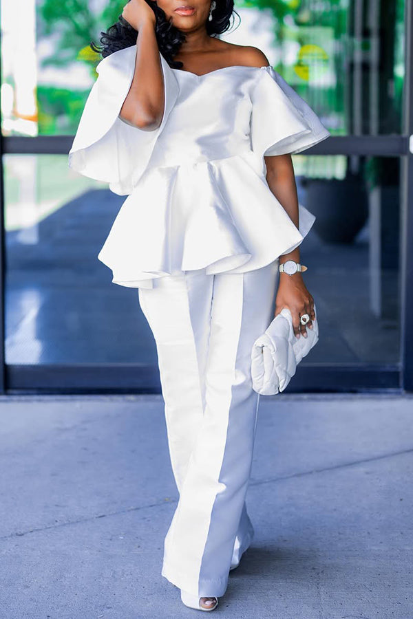 Stylish Off Shoulder Top & Pants Set