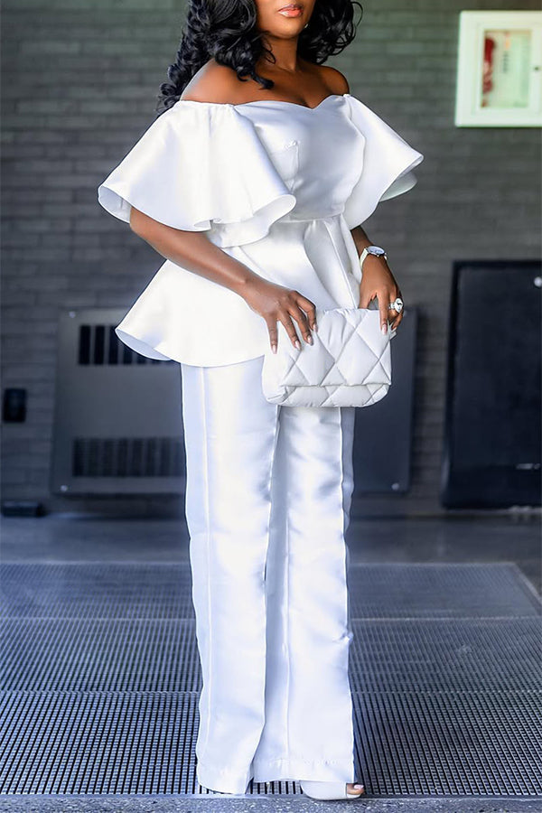 Stylish Off Shoulder Top & Pants Set