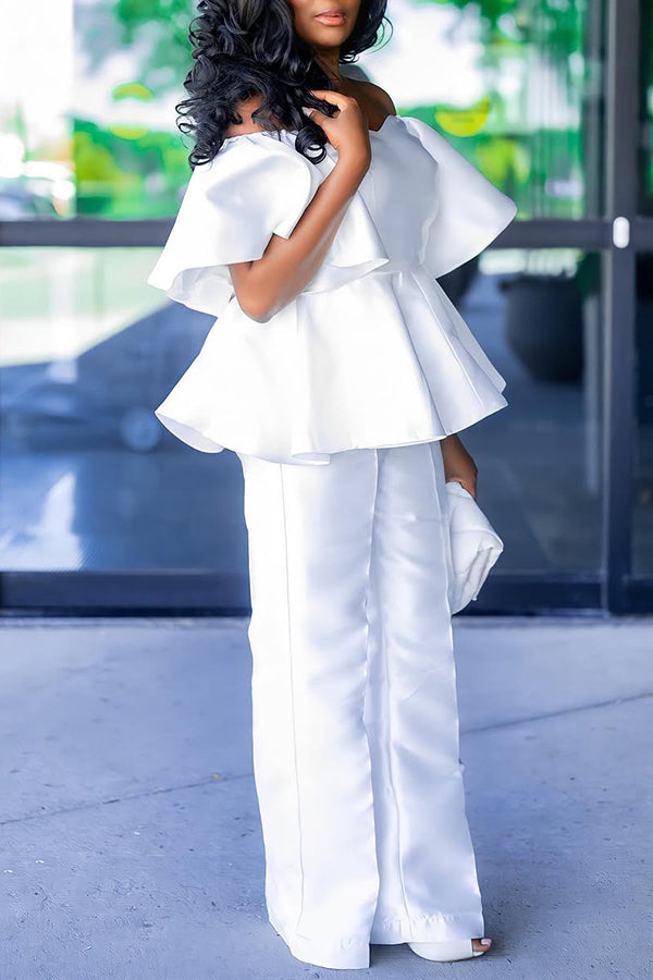 Stylish Off Shoulder Top & Pants Set