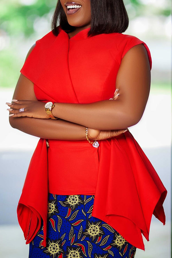 Chic Side Draped Graphic Print Dress