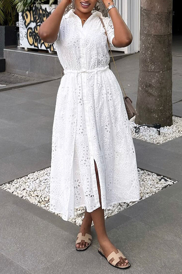 Stylish Schiffy Button Up Dress