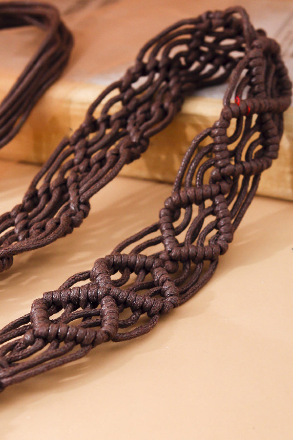 Resort Braided Tassel Knotted Belt