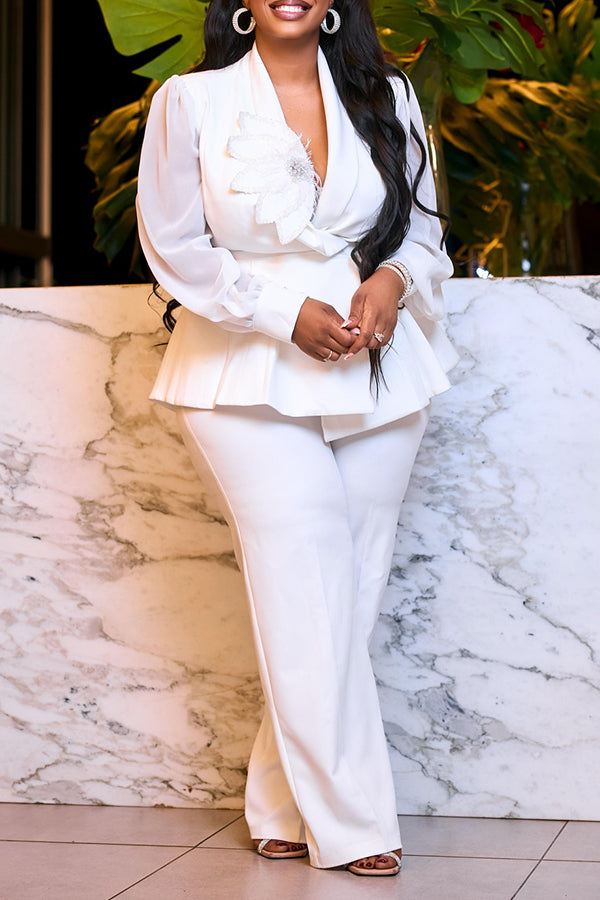 Classic Shawl Collar Jacket & Pants Set