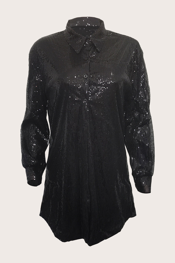 Best Wishes Sparkle Shirt Dress