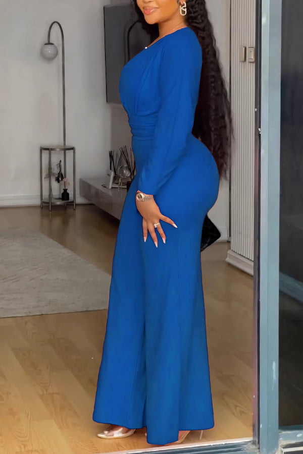 Chic Chest Hollow Straight Jumpsuit*