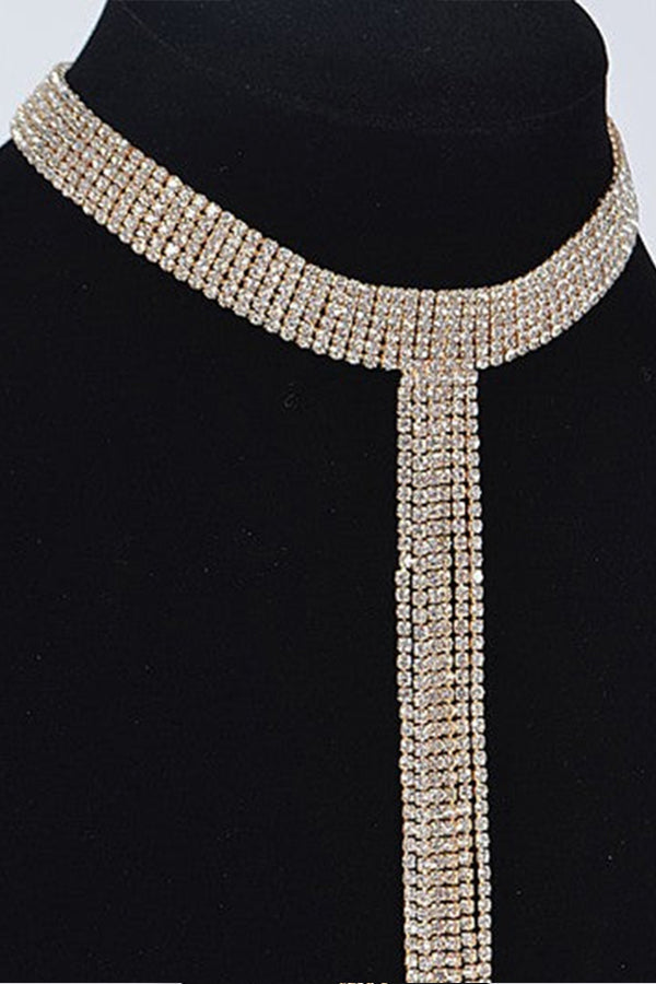 Full Rhinestones Choker Necklace