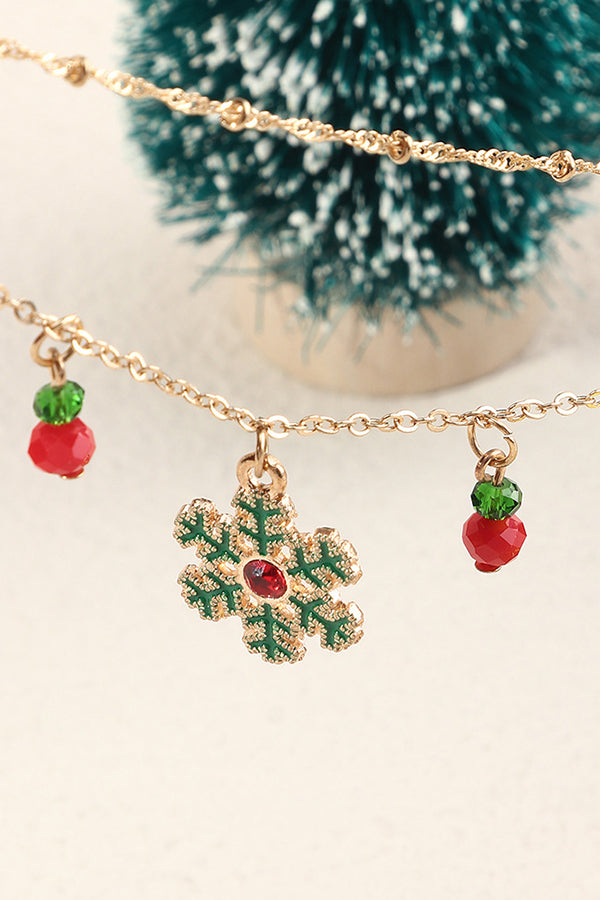 Chic Snowflake Bell Chain Necklace