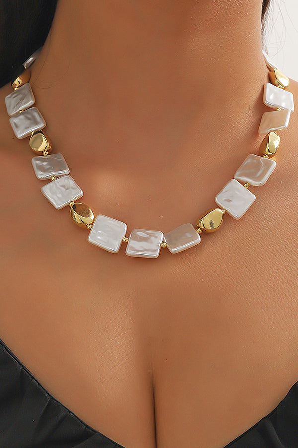 Elegant Advanced Irregular Layered pearl Necklace