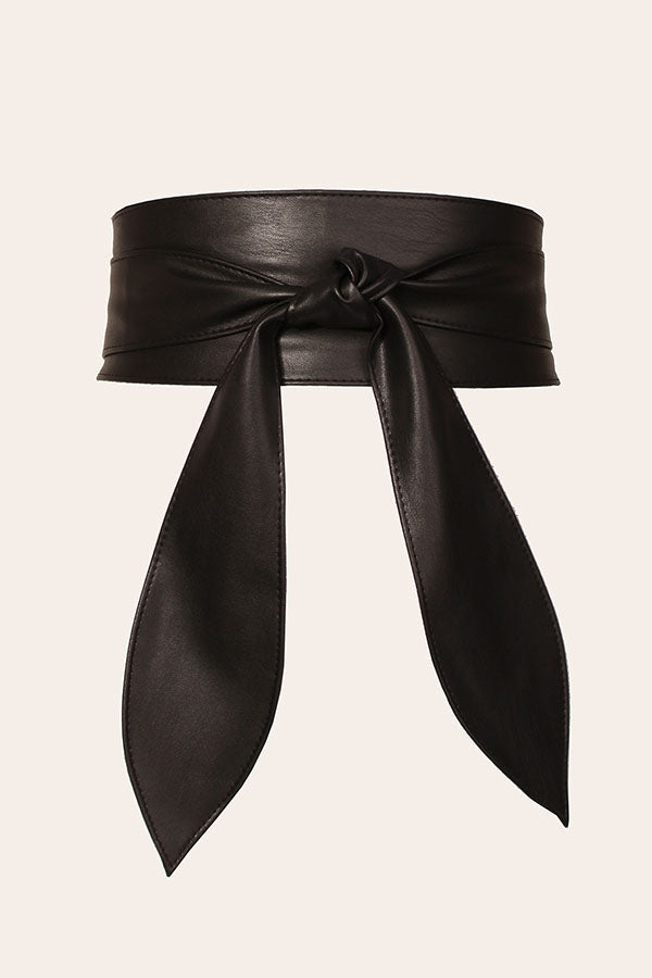Soft Wide Bow Knot Belt