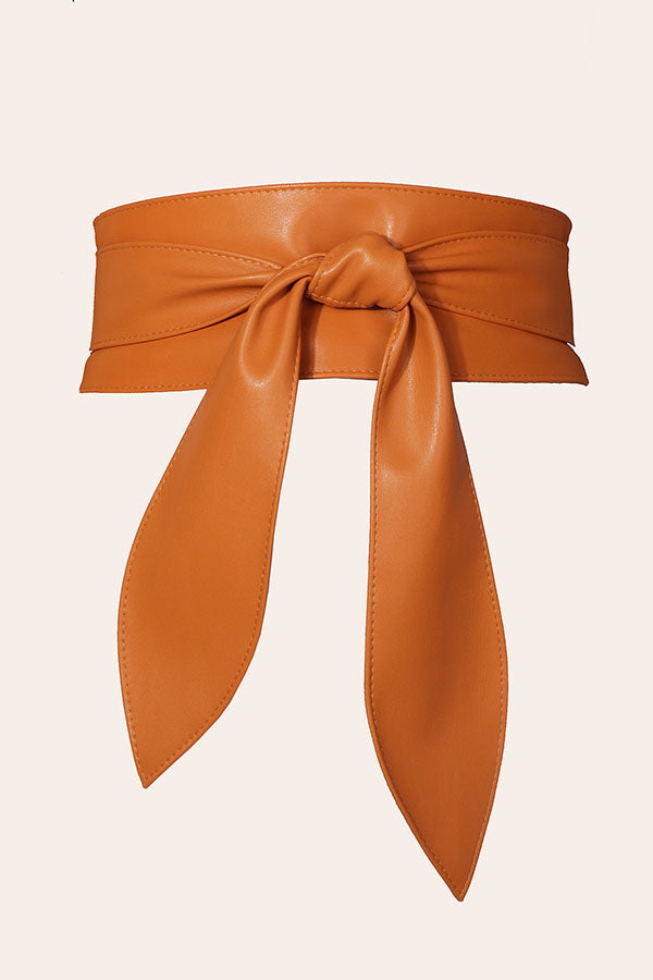 Soft Wide Bow Knot Belt