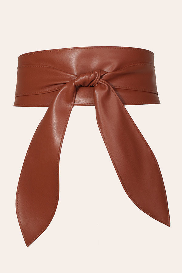 Soft Wide Bow Knot Belt
