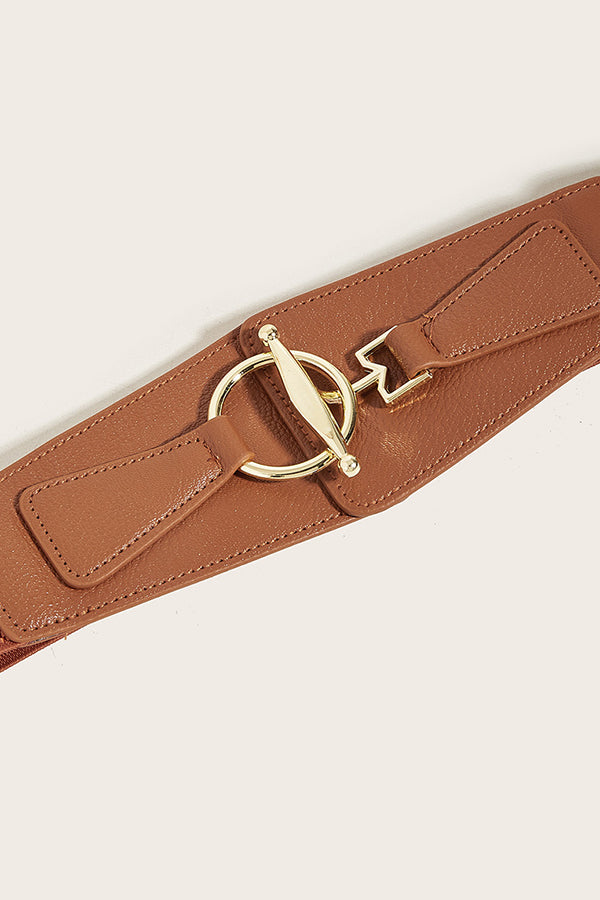 Metal Buckle Elastic Waistband