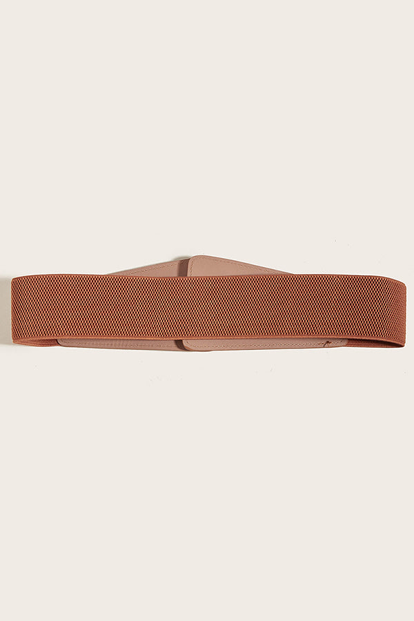 Metal Buckle Elastic Waistband