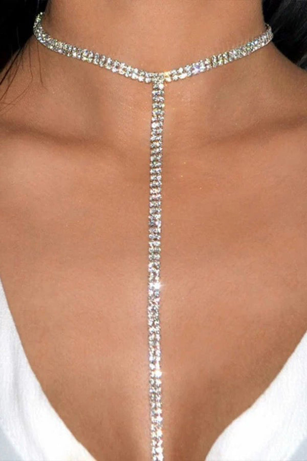 Shiny Rhinestone Necklace
