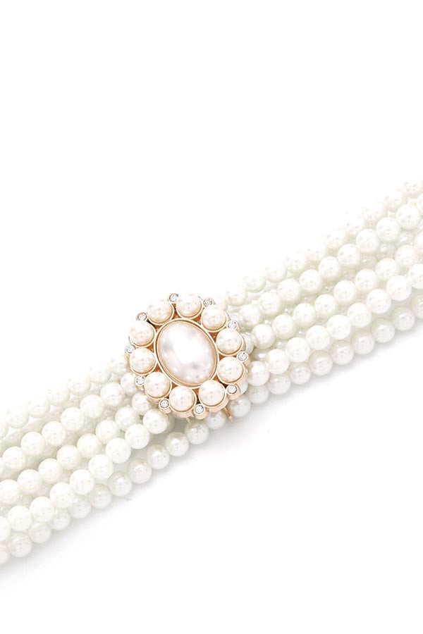 Elegant Stretch Pearl Belt