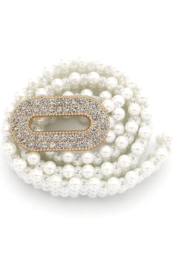 Elegant Stretch Pearl Belt