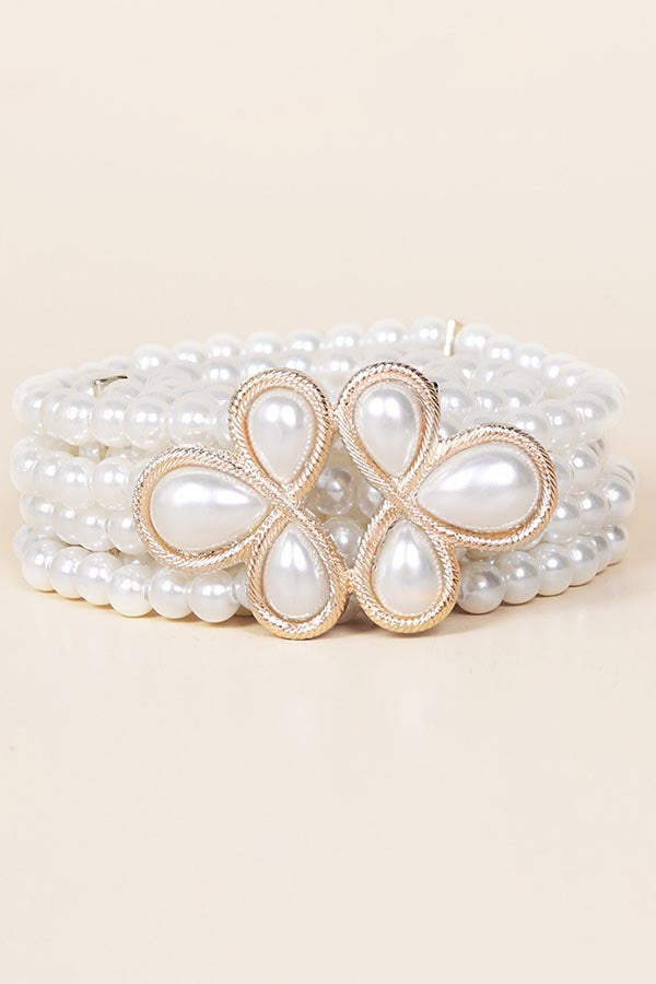 Elegant Stretch Pearl Belt