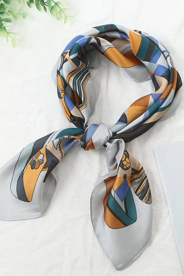 Small Square Lightweight Silk Scarf