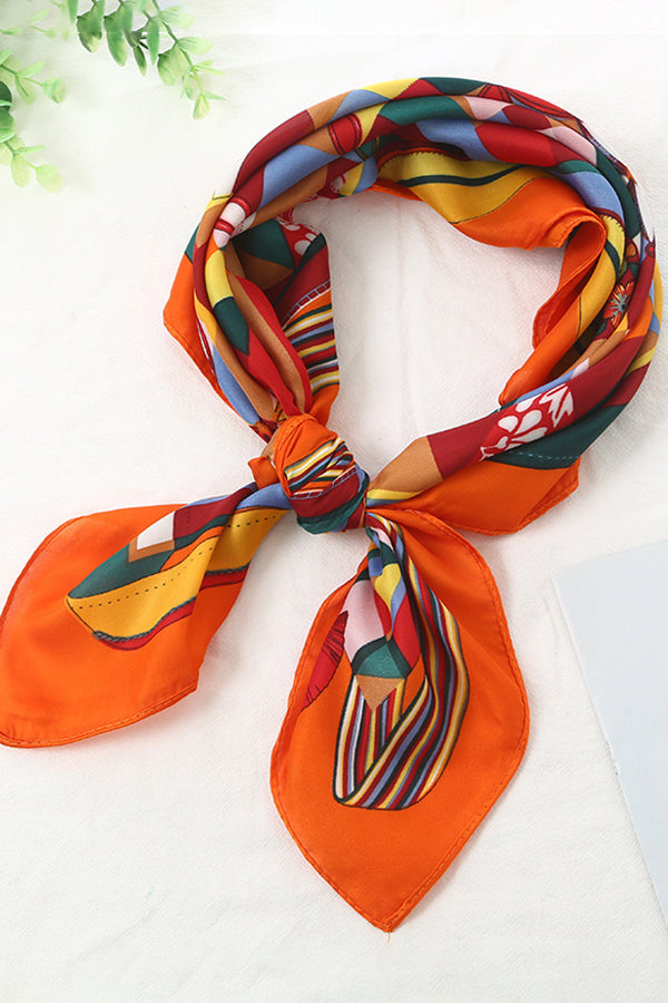 Small Square Lightweight Silk Scarf